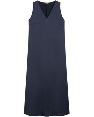 Weekend by Maxmara V-Neck Sleeveless Dress - Blue
