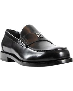 Givenchy Mr G Logo Plaque Loafers - Black