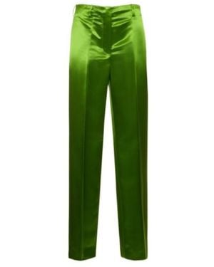 Tory Burch Straight Casual Trousers - Green