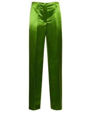 Tory Burch Straight Casual Trousers - Green