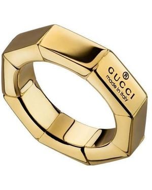 Gucci Trademark Squared Ring - Metallic