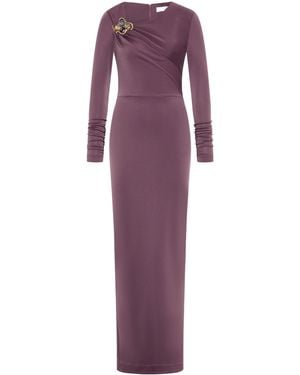 Rebecca Vallance Nala Asymmetric Long Dress - Purple