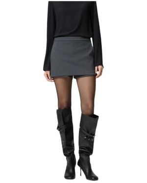 Pinko Skirt-Effect Shorts - Black