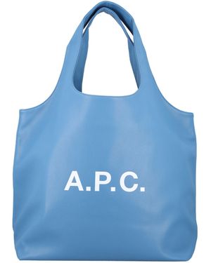 A.P.C. Ninon Tote Bag - Blue