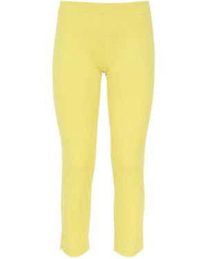 Fisico Elastic Waist Casual Pants - Yellow