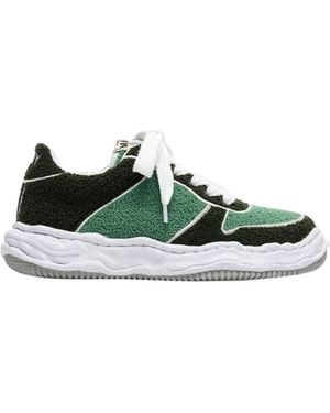 Maison Mihara Yasuhiro Wayne Bouclé Trainers - Green