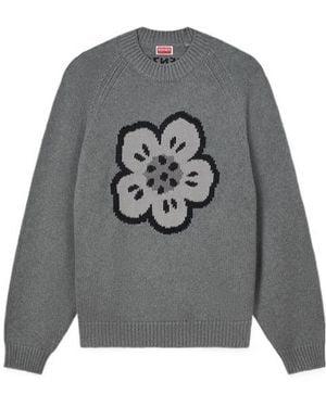 KENZO Boke Flower Crewneck Jumper - Grey