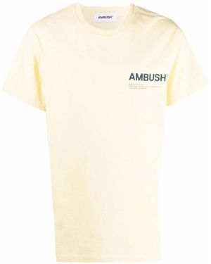 Ambush Logo-Print Cotton T-Shirt - White