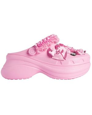 Balenciaga X Crocs X Jibbitz Charms Mules - Pink