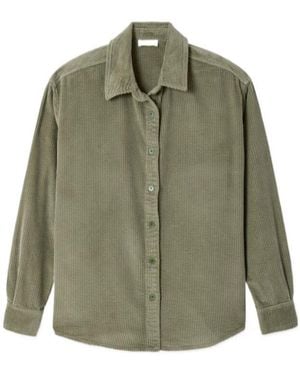 American Vintage Padow Corduroy Shirt - Green