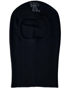 Acne Studios Logo Motif Knit Balaclava - Blue