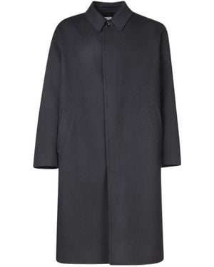 Lardini Straight Hem Coat - Blue