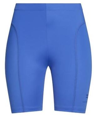 Balenciaga Minimalist Solid Colour Cycling Shorts - Blue