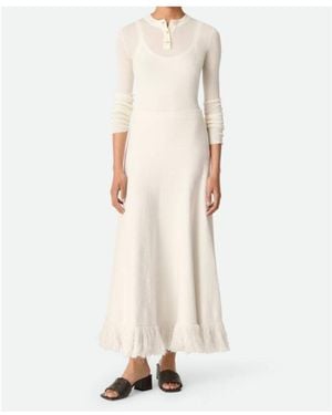 Bottega Veneta Bouclé Skirt - Natural