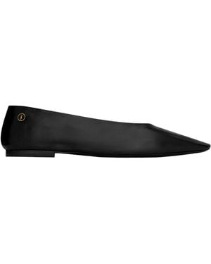 Saint Laurent Sao Pointed-Toe Loafers - Black