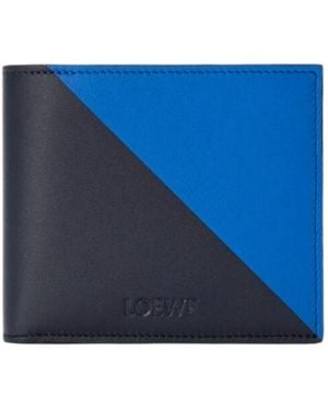 Loewe Flag Bifold Coin Wallet - Blue