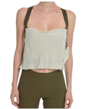 DIESEL T-Leila Cowl-Neck Top - Green