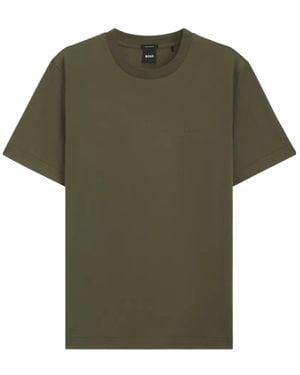 BOSS Logo-Detail T-Shirt - Green