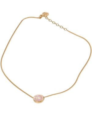 Miu Miu Metal Necklace - Metallic