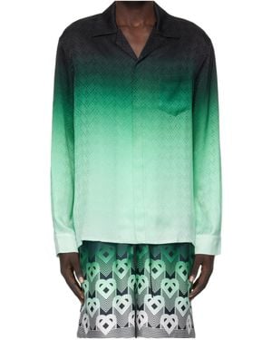 CASABLANCA Pattern Silk Shirt - Green