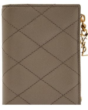 Saint Laurent Diamond Lattice Wallet - Multicolor