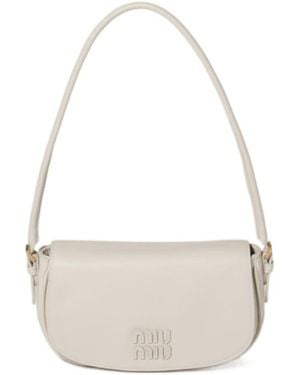 Miu Miu Flap Shoulder Bag - White
