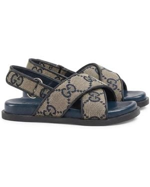 Gucci Toddler Gg Sandals - Gray