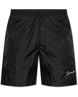 Givenchy Swim Shorts With Logo - Black