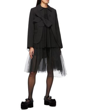 ShuShu/Tong Logo Short Jacket - Black