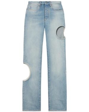 Off-White c/o Virgil Abloh New Meteor Cut-Out Jeans - Blue