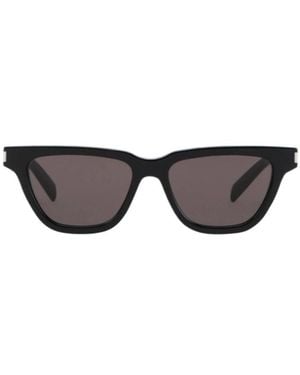 Saint Laurent Cateye Designed Sunglasses - Black