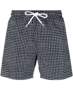 Sundek Graphic-Print Recycled Polyester Swim Shorts - Blue