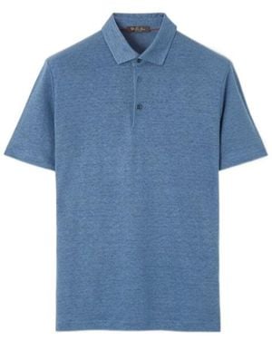 Loro Piana Short-Sleeved Polo Shirt - Blue