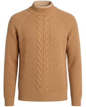Max Mara Thick-Knit Turtleneck - Brown