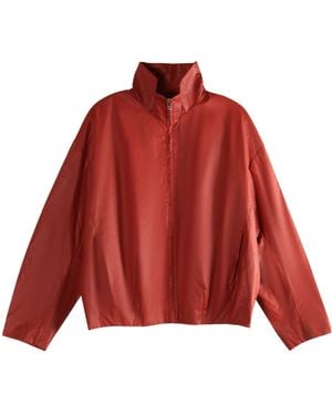 Omar Afridi Stand-Up Collar Jacket - Red