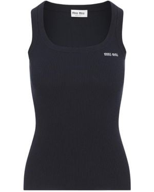Miu Miu Sleeveless Vest - Black