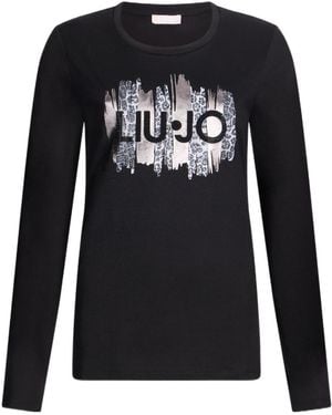 Liu Jo Long-Sleeved T-Shirt - Black