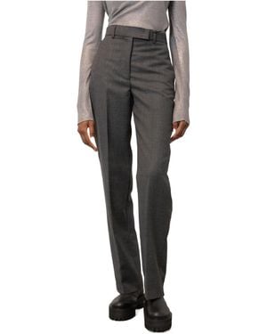 Seventy Belt-Loop Casual Trousers - Grey