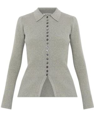 Rohe Long-Sleeve Knit Top - Grey