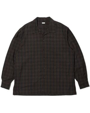 A.PRESSE Plaid Shirt - Black