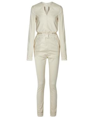 Rick Owens Twill Jumpsuit - Natural