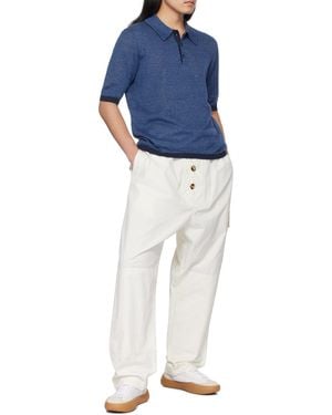 Bottega Veneta Light Twill Trousers - Blue