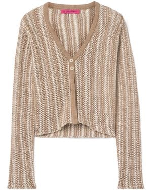 The Elder Statesman Striped Long-Sleeve Top - Natural