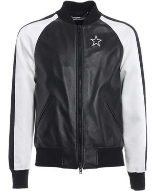 Givenchy Embroidery Star Pilot Jacket - Black