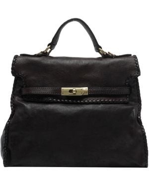 Campomaggi Shoulder Bag With Handle - Black