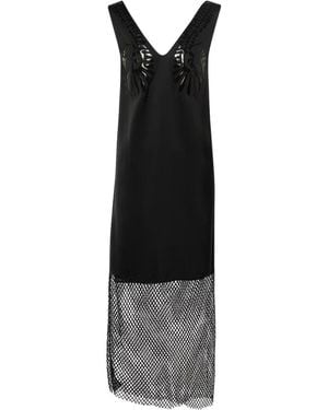 JACQUES WEI V-Neck Slip Dress - Black