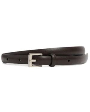 The Row City Leather Belt - White