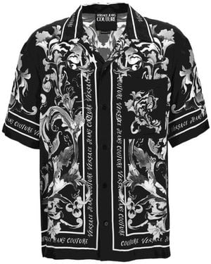 Versace Jeans Couture Couture Barocco Print Short-Sleeved Shirt - Yellow