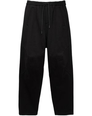Juun.J Elastic Waist Casual Pants - Black
