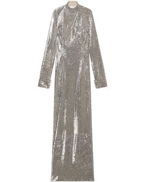 Givenchy Open-Back Sequin Gown - Grey